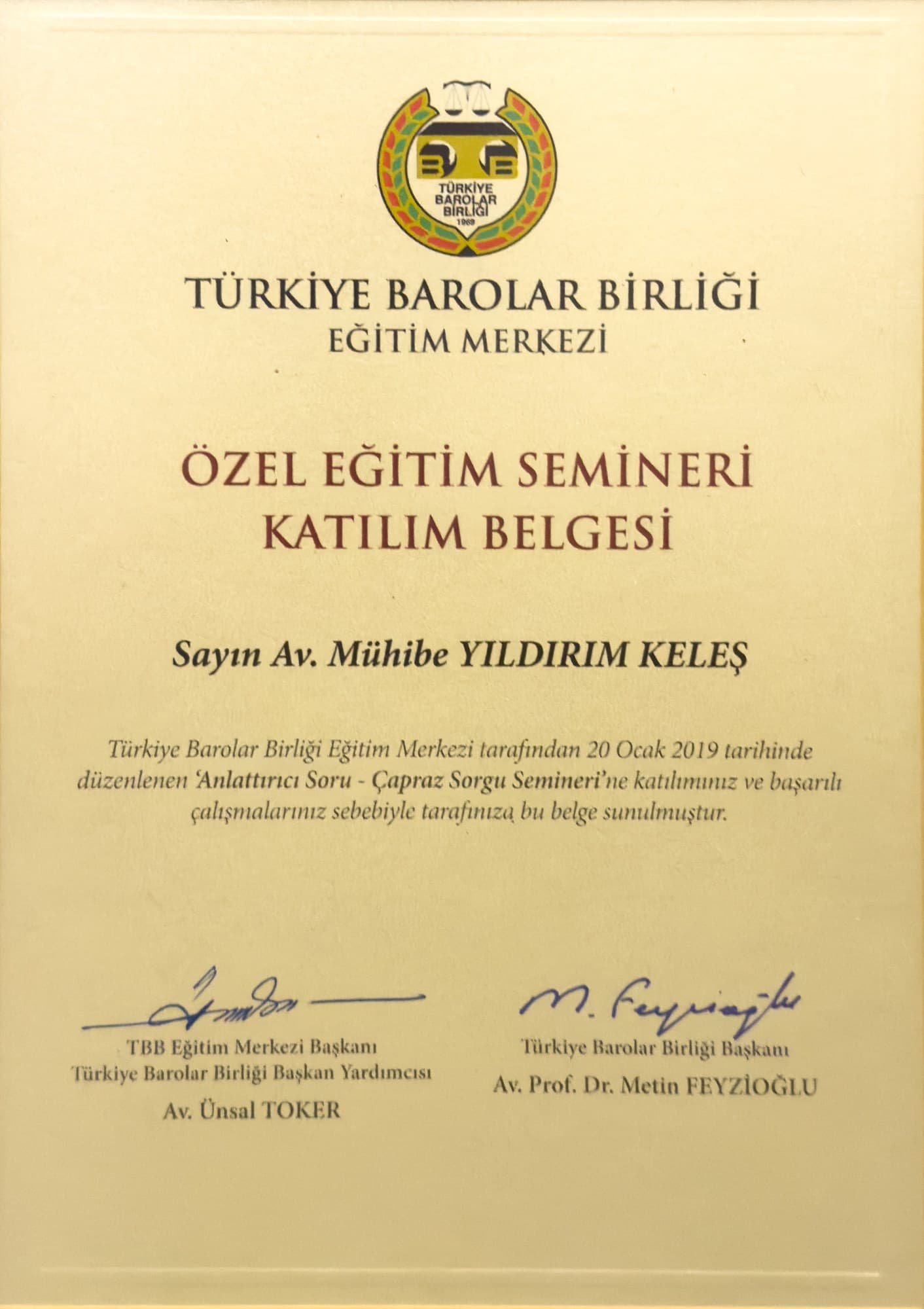 Anlattırıcı Soru — Çapraz Sorgu Semineri